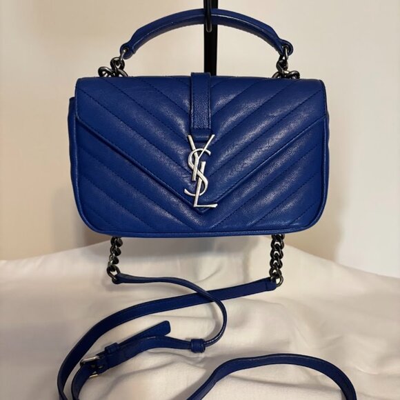 Yves Saint Laurent Handbags - Beautiful YSL Cobalt Blue Small Bag - Excellent Condition